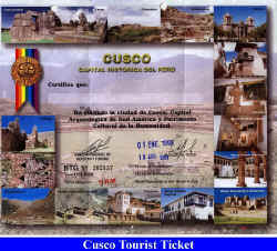 Cusco Tourist Ticket