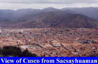 View of Cusco from Sacsayhuaman